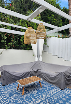 Custom Exterior Shades for Backyard Gazebo in San Pablo