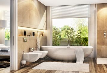 Stylish and safe cordless blinds and shades installed on windows.